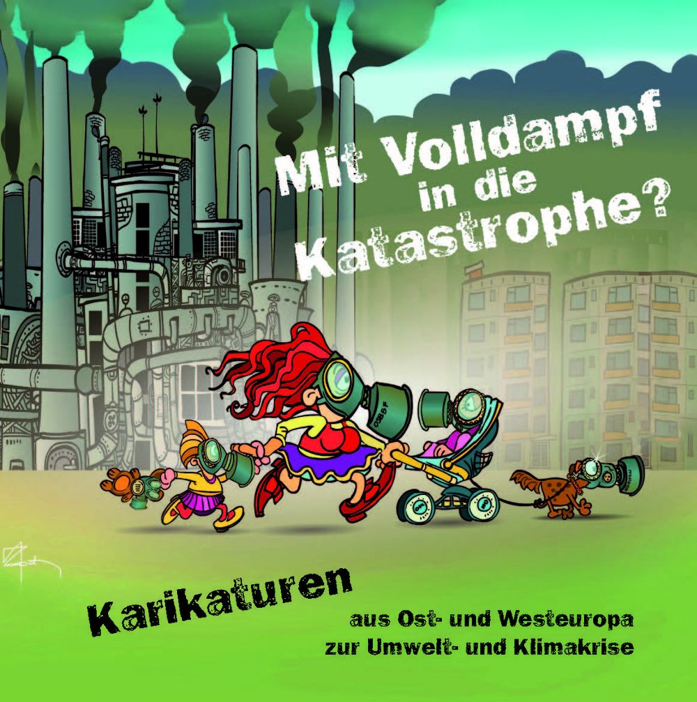 Ausstellung Bistum Bamberg: Karikaturen "Mit Volldampf in die Katastrophe?"
